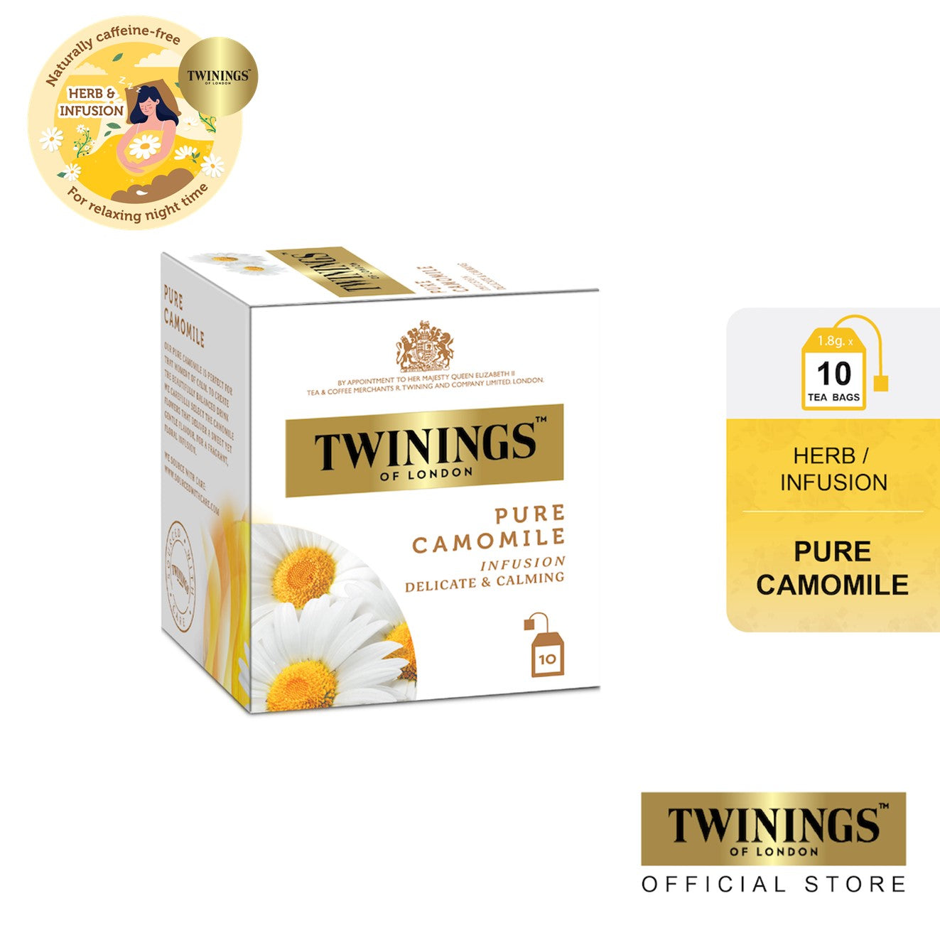 TWININGS Pure Camomile Tea 2g x 10