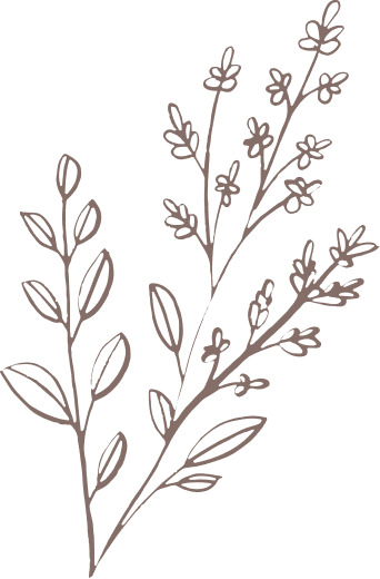 Floral decoration left