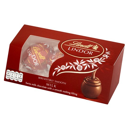 LINDT LINDOR Swiss Milk Chocolate Smooth