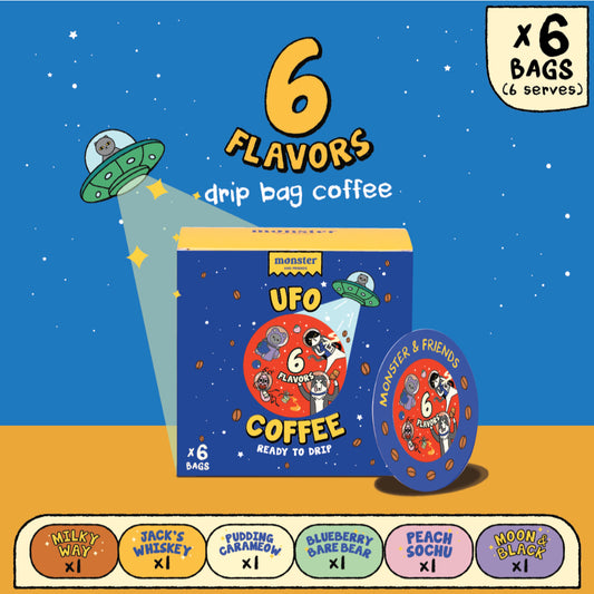 MONSTER & FRIENDS UFO Drip Coffee 6 Flavours